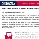 Baseball Almanac