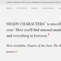 Shady Characters