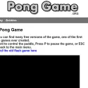 Pong Game